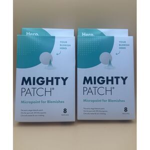 2 Pack Hero Cosmetics Mighty Patch Micropoint for Blemishes - 8 Patches Each
